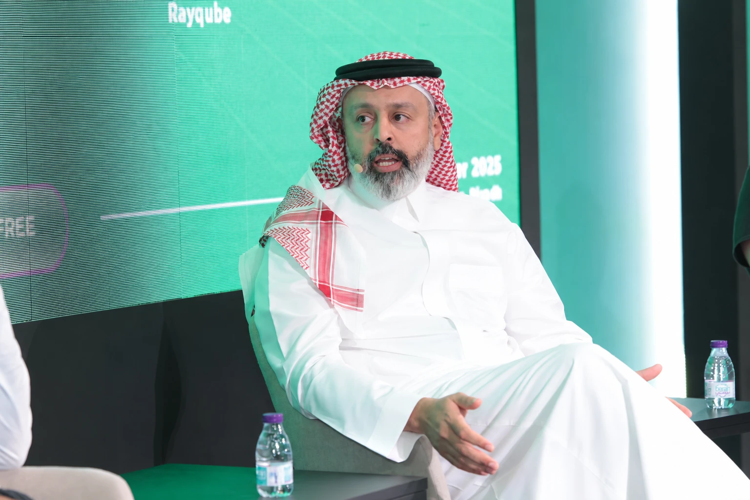 Faris AlShehri in a panel discussion at the Saudi Event Show